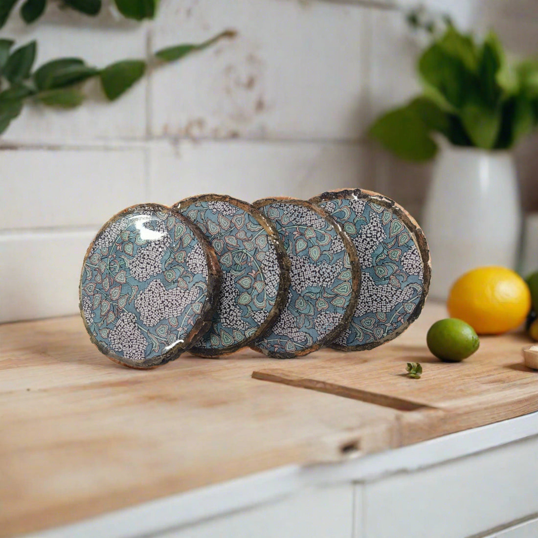 Rustic Elegance Coaster Set