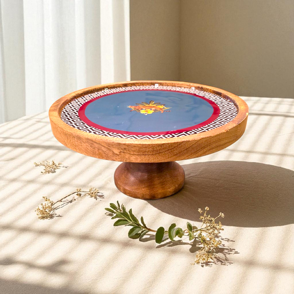 Samaa India Rotating Cake and Dessert Stand - Botanical Extravaganza