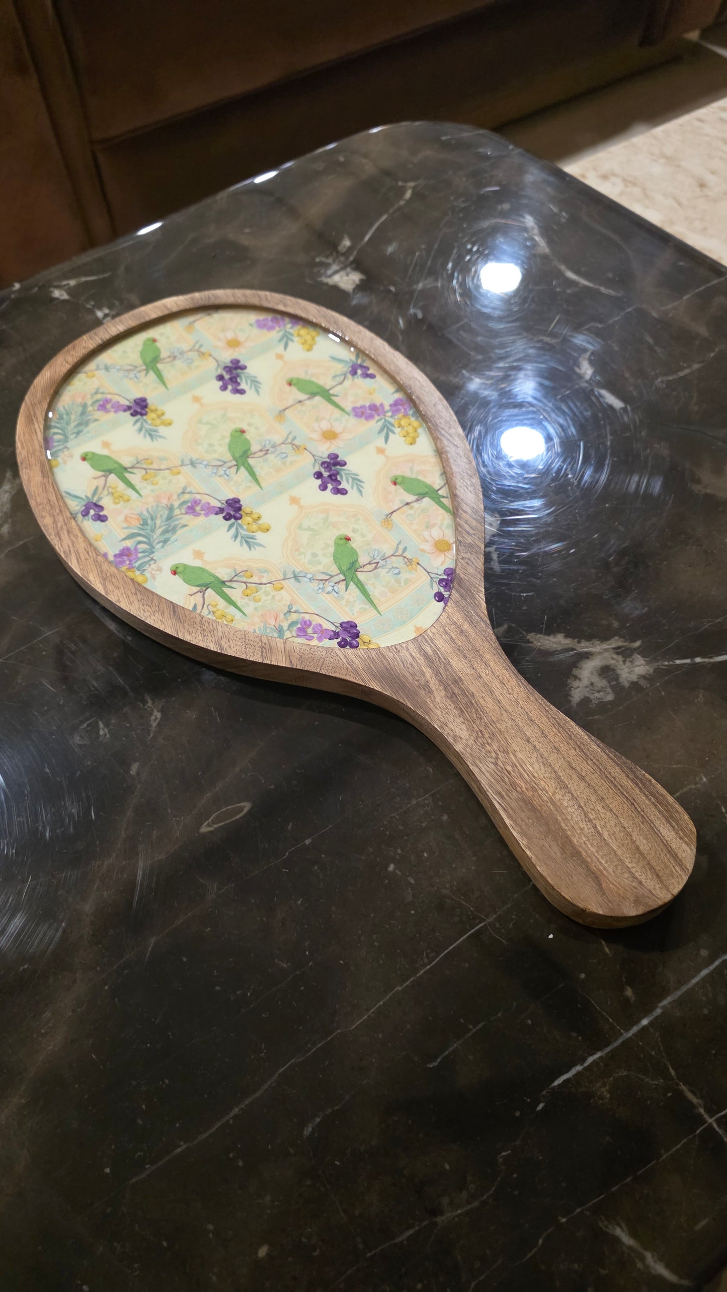 Wooden Oval Bat Platter - Bageecha