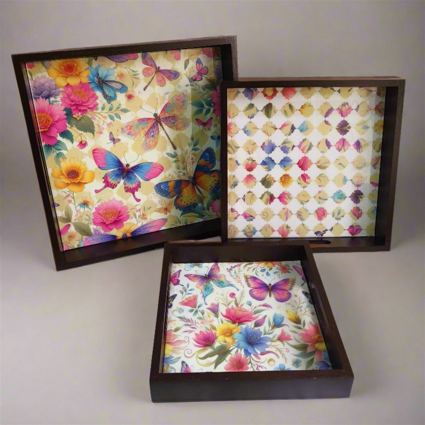 Butterfly Bloom Trays - - Samaa India - - #tag1# - #tag2# - #tag3# - #tag4#