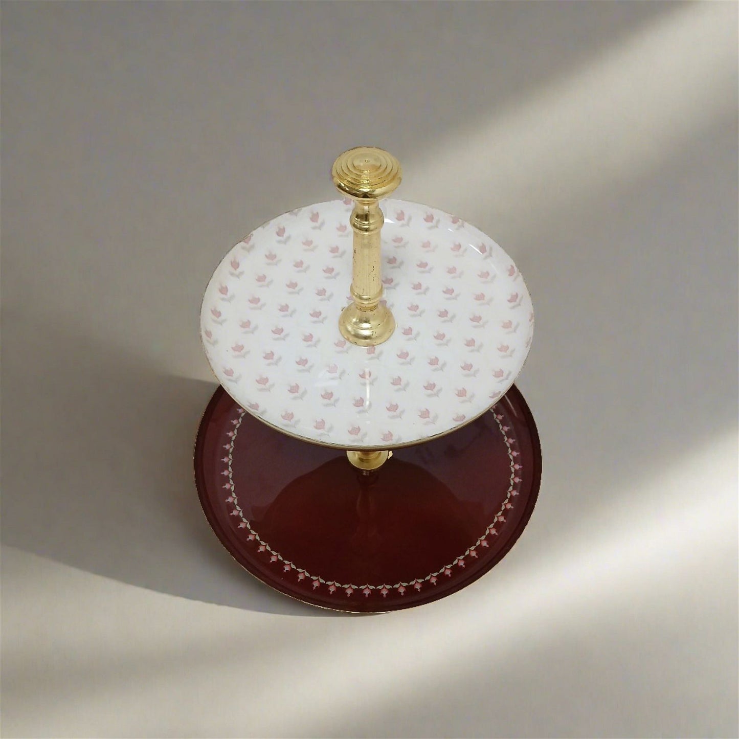 Elegant 2-Tier Dessert Stand - - Samaa India - - #tag1# - #tag2# - #tag3# - #tag4#