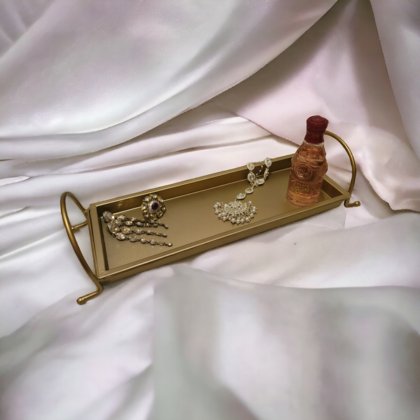 Gold Luxe Tray - - Samaa India -  - #tag1# - #tag2# - #tag3# - #tag4#