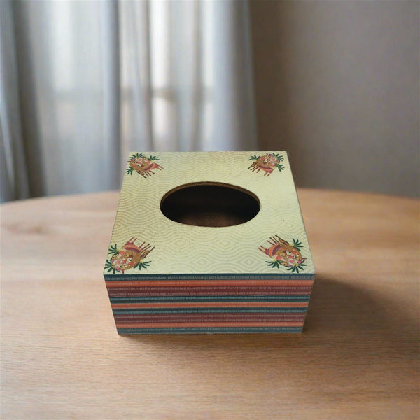 Squarific Tissue Box - The Deer Story - - Samaa India - - #tag1# - #tag2# - #tag3# - #tag4#