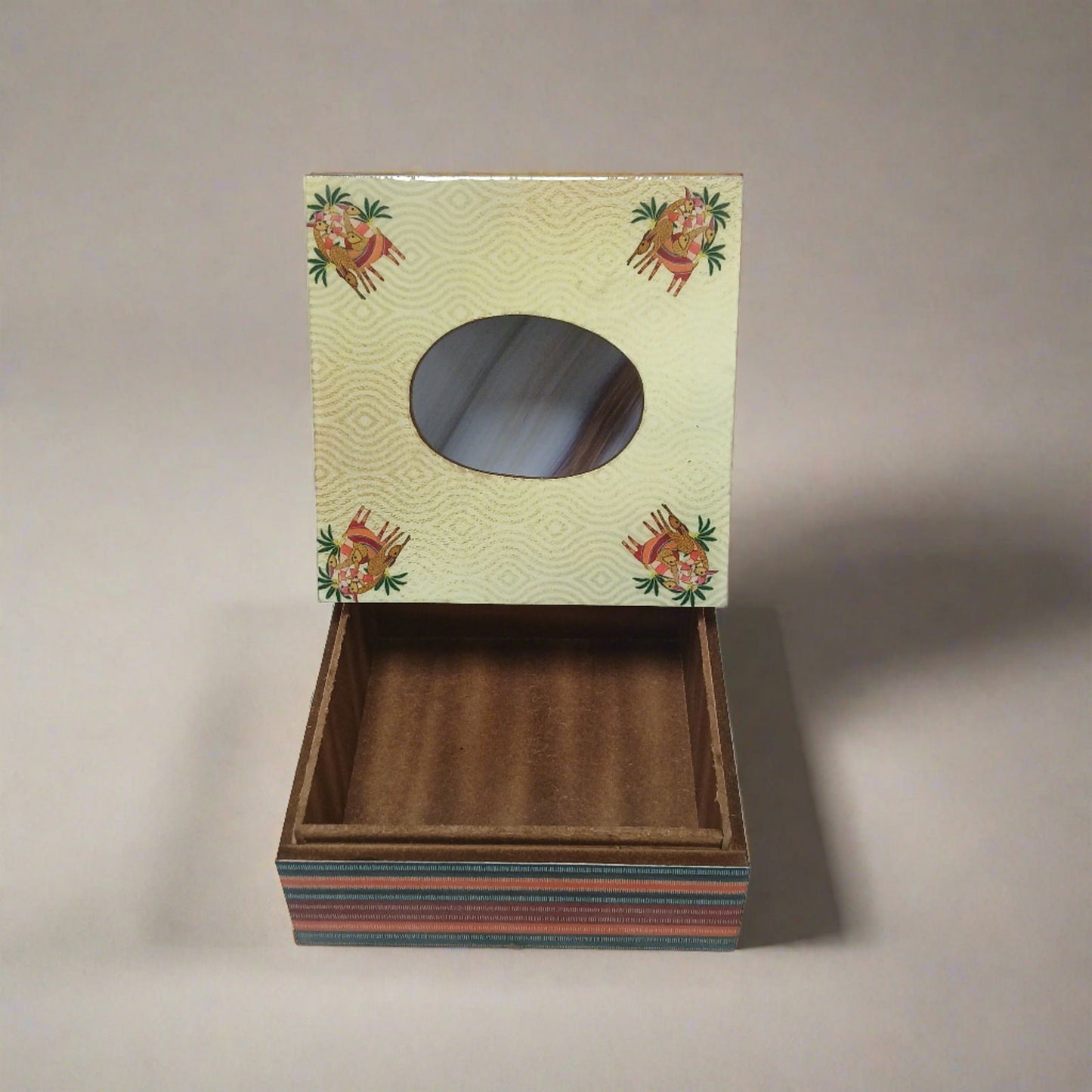 Squarific Tissue Box - The Deer Story - - Samaa India - - #tag1# - #tag2# - #tag3# - #tag4#