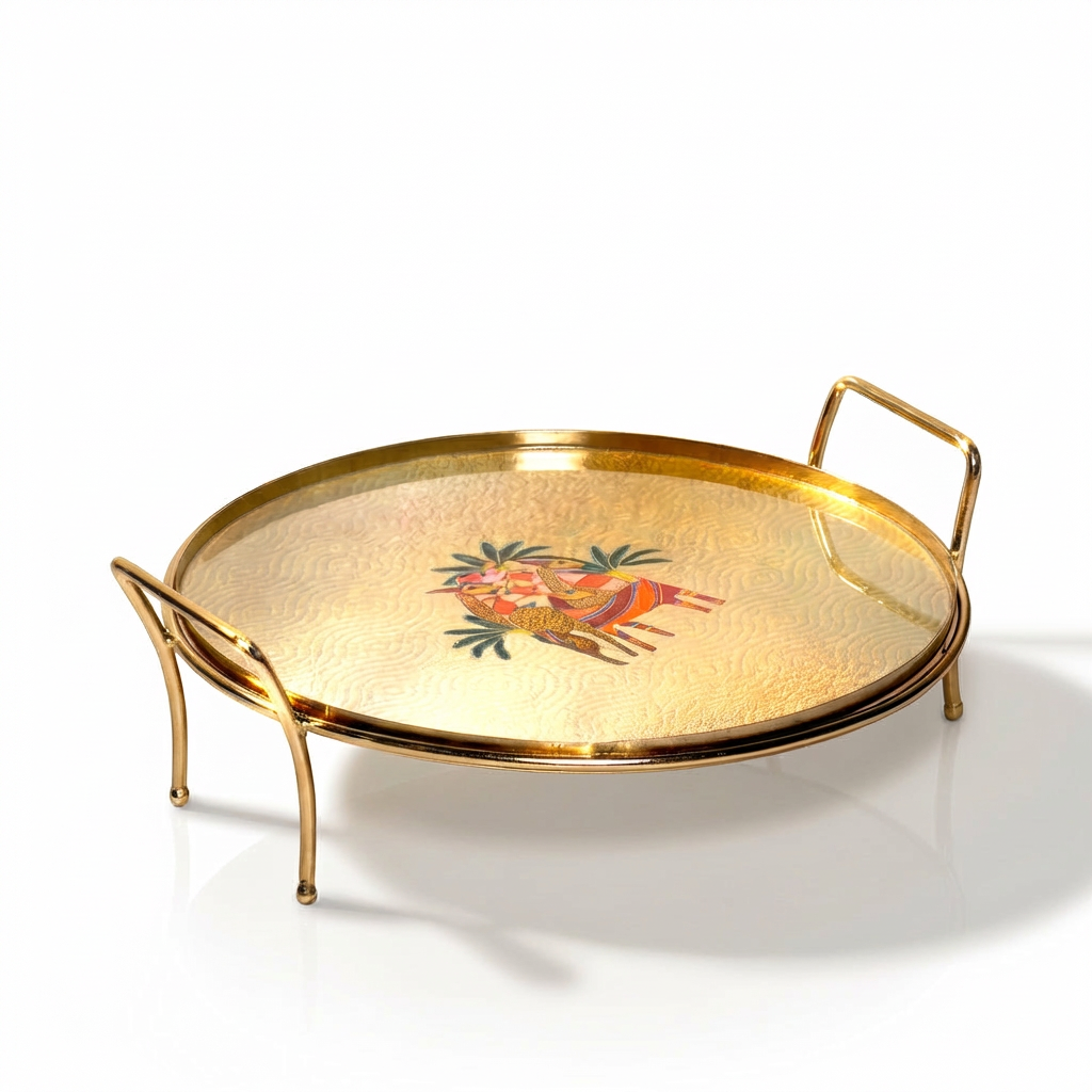 Round Platter - The Deer Story