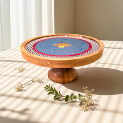 Samaa India Rotating Cake and Dessert Stand - Botanical Extravaganza