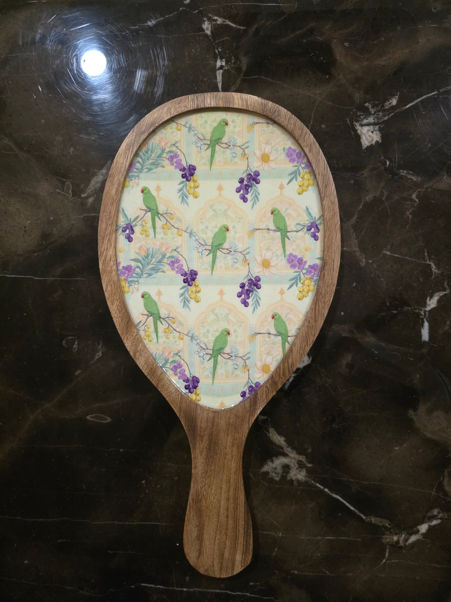 Wooden Oval Bat Platter - Bageecha