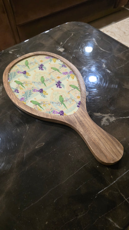 Wooden Oval Bat Platter - Bageecha