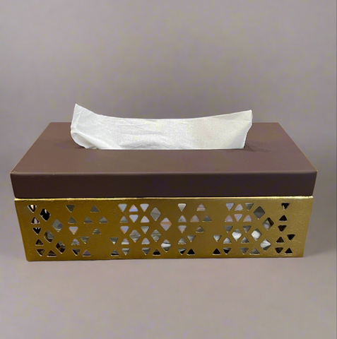 Metalluxe Rattan Tissue Box