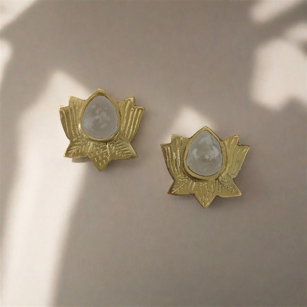 Lotus Brass Diya