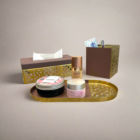 Metalluxe Rattan Tissue Box