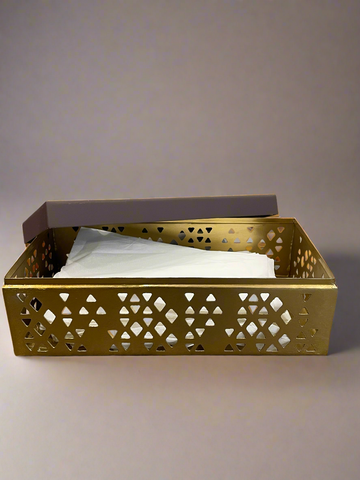 Metalluxe Rattan Tissue Box