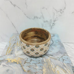 Samaa India Decorative Wooden Serving Bowl - The Motif Odyssey