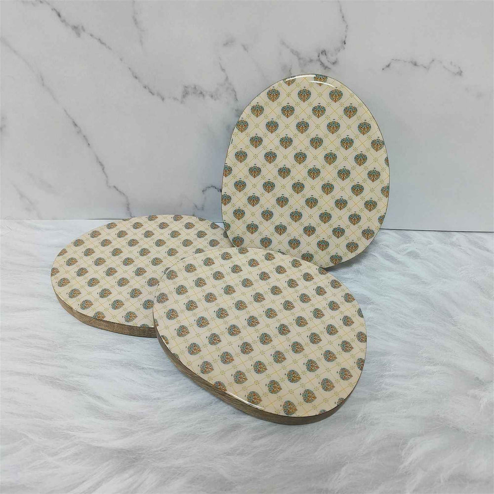 Samaa India Designer Set of 3 Trivets for Hot Dishes - The Motif Odyssey