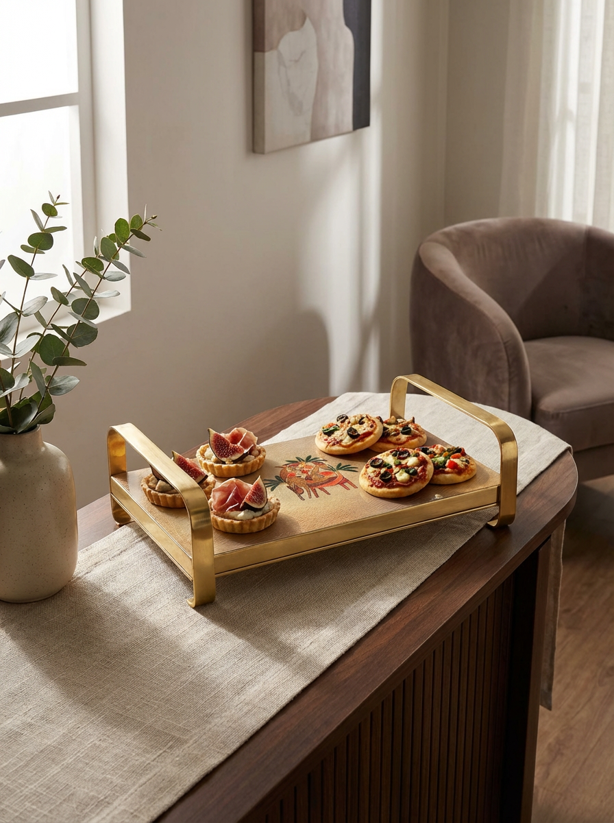 Modern Khatiya Tray Platter - The Deer Story