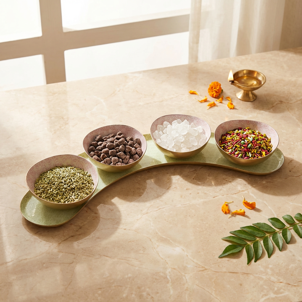 Half-Moon Platter Set - The Lotus Buti