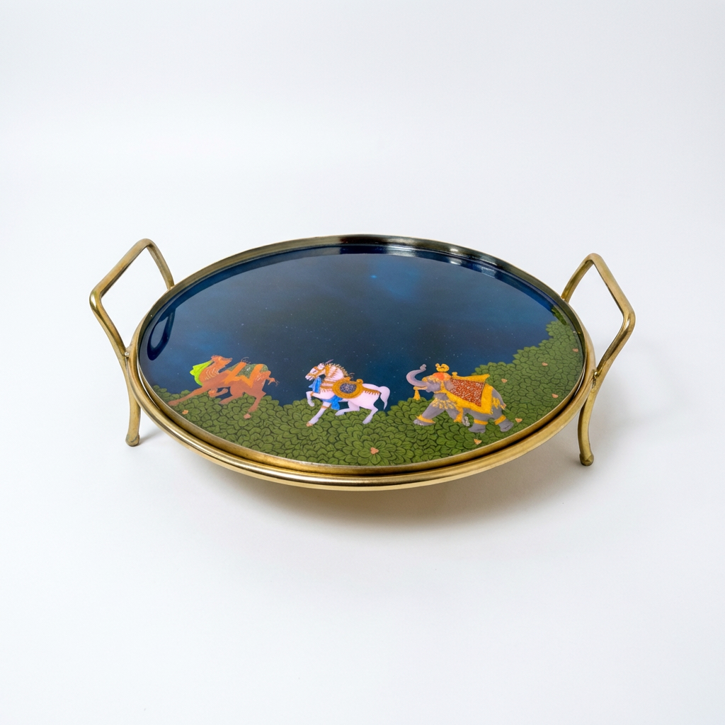 Round Platter - Blue Royalty