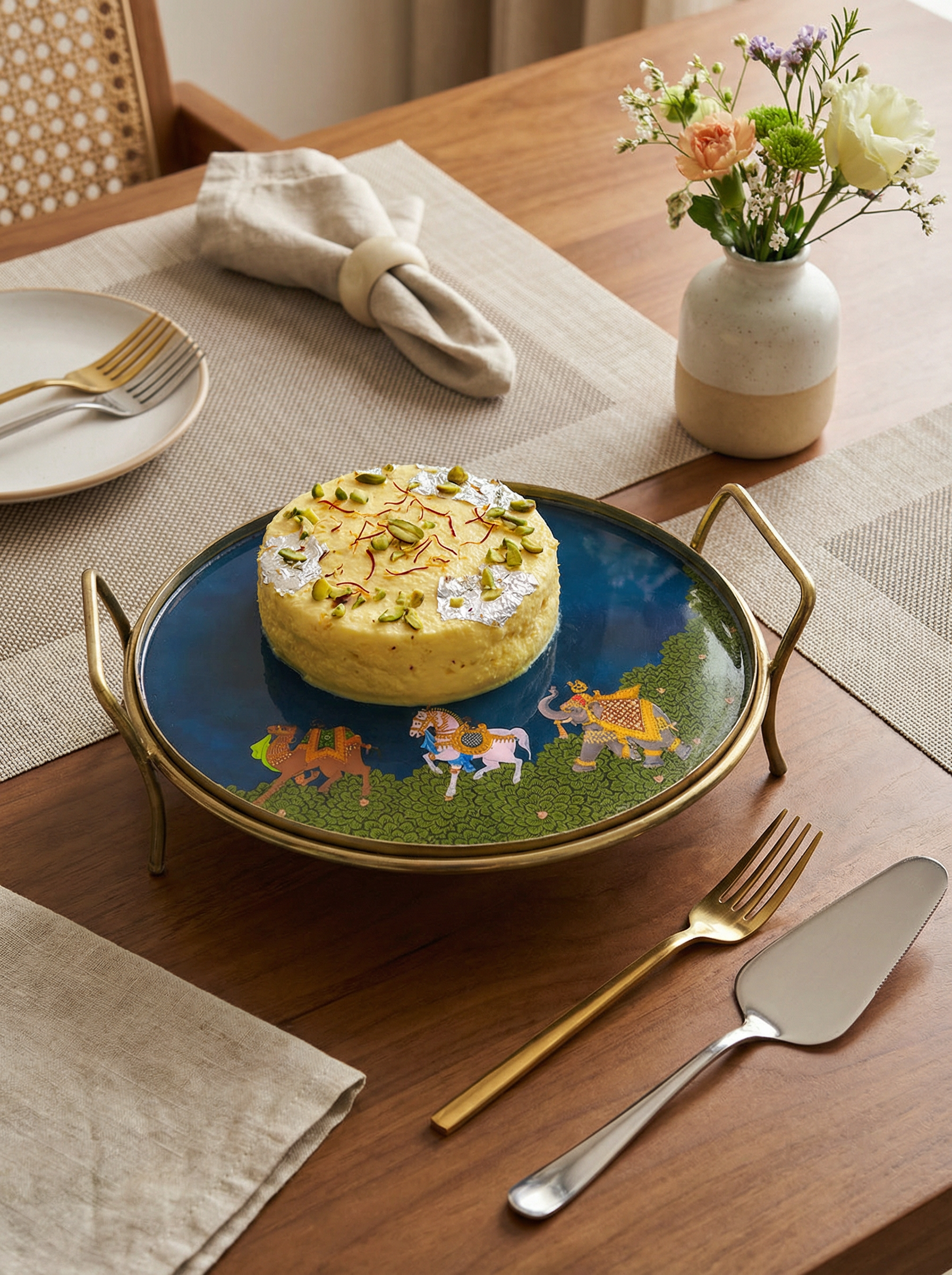 Round Platter - Blue Royalty