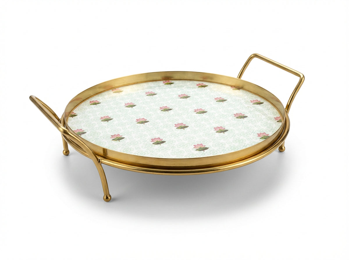 Round Platter - The Lotus Buti