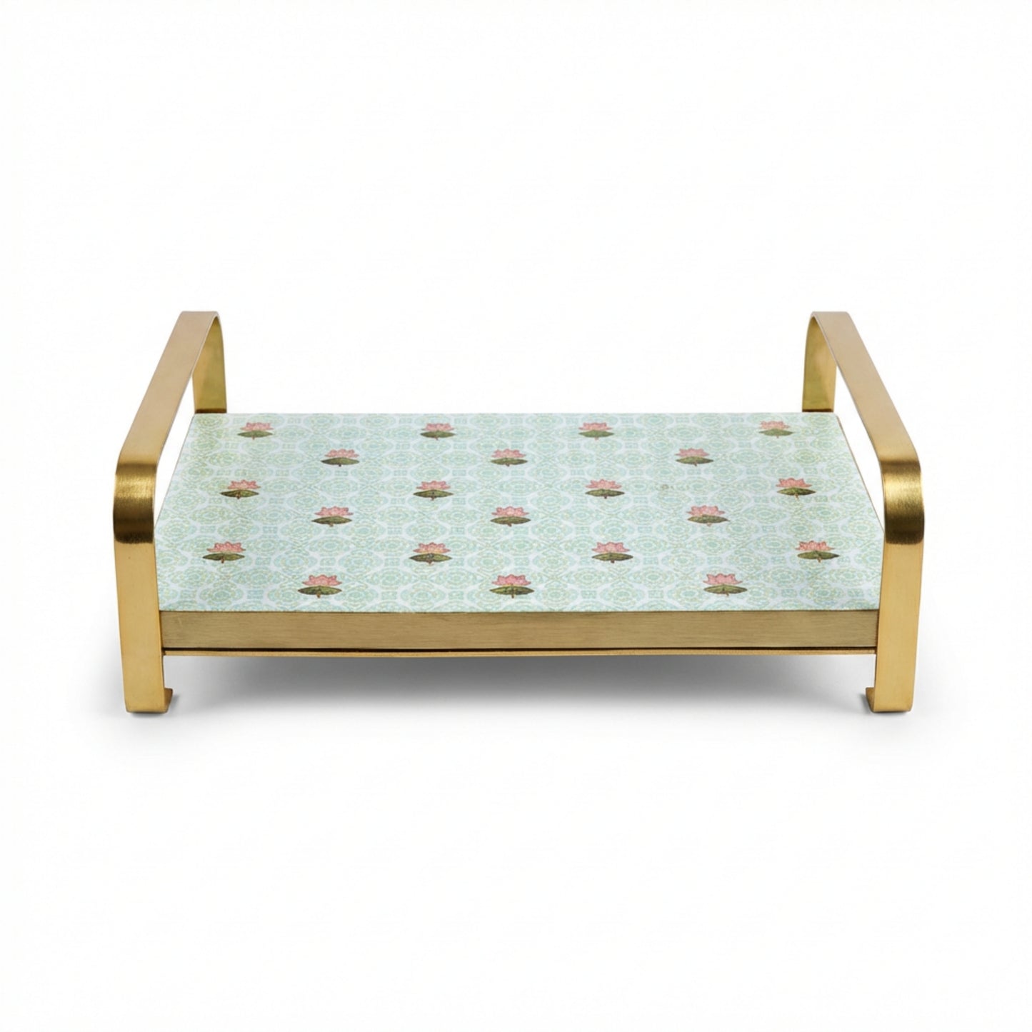 Modern Khatiya Tray Platter - The Lotus Buti