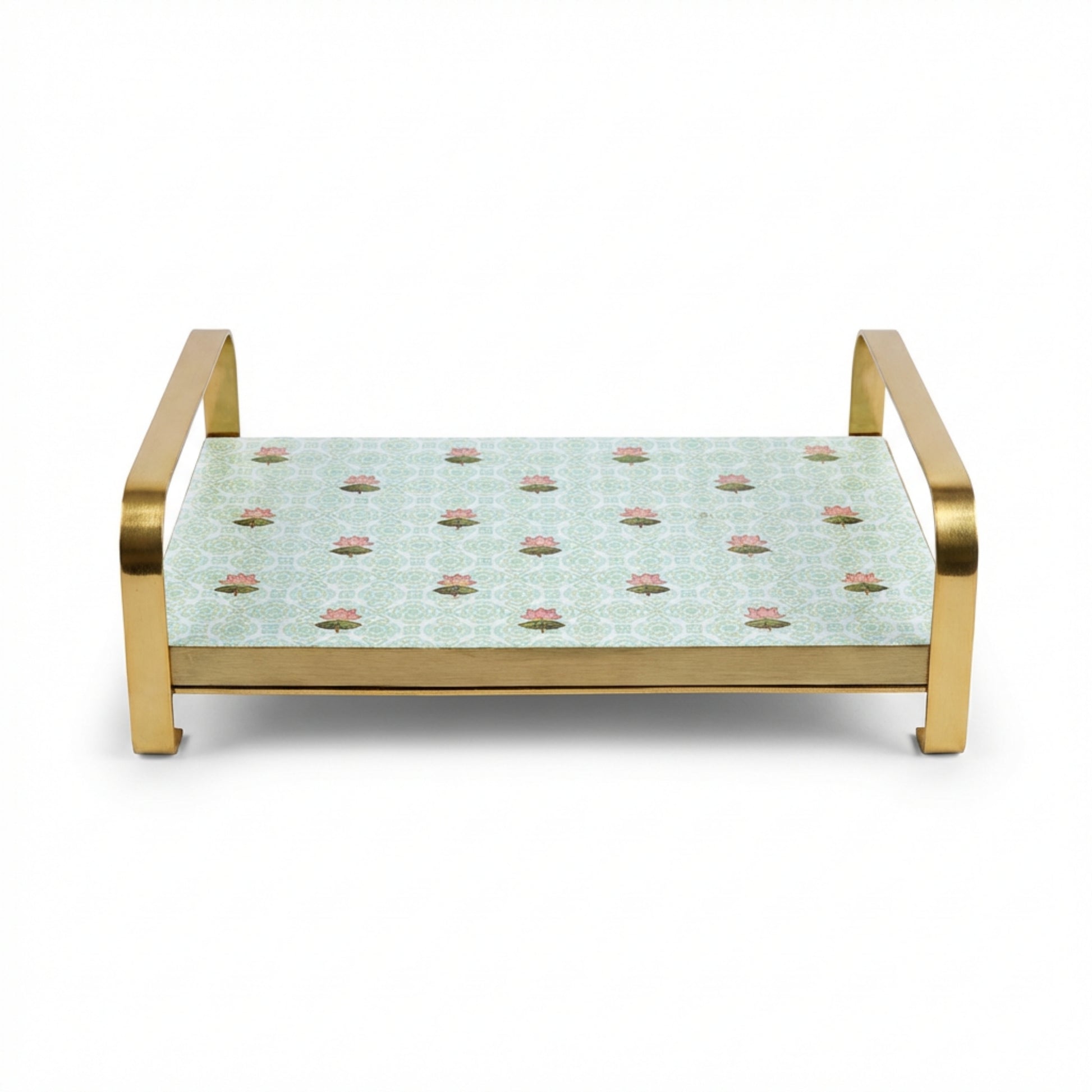Modern Khatiya Tray Platter - The Lotus Buti