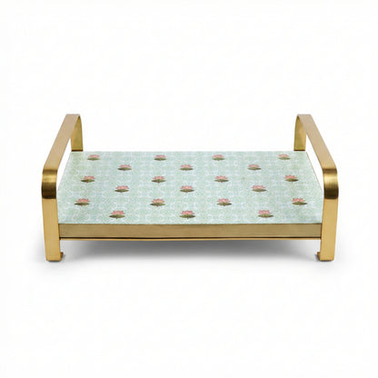 Modern Khatiya Tray Platter - The Lotus Buti