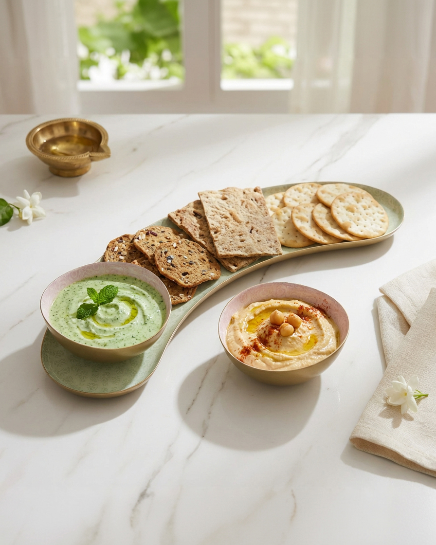 Half-Moon Platter Set - The Lotus Buti