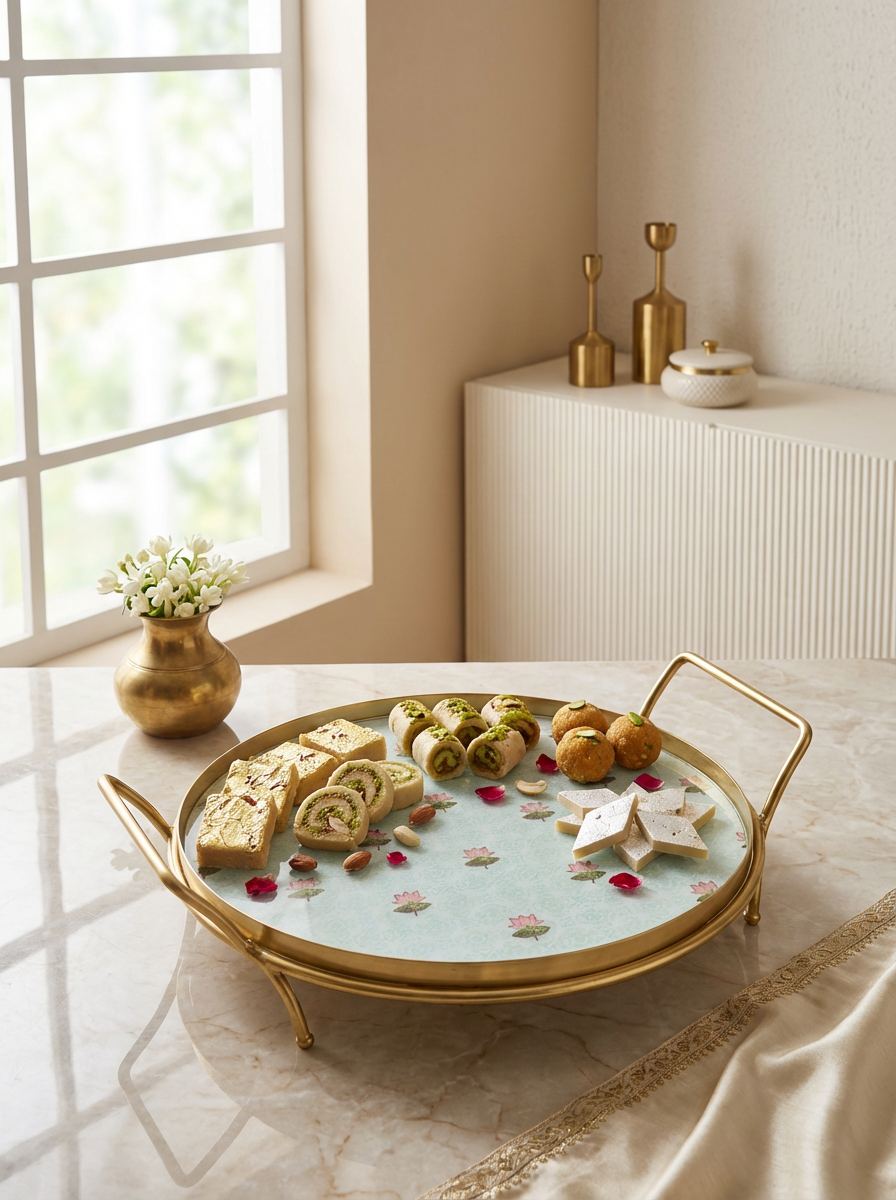 Round Platter - The Lotus Buti