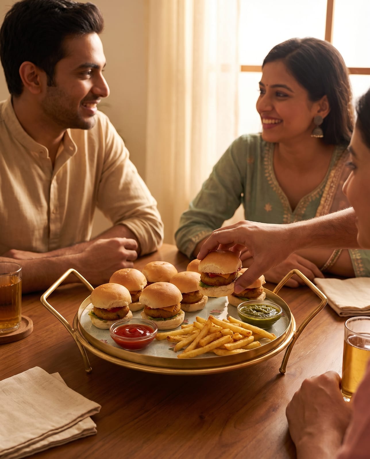 Round Platter - The Lotus Buti