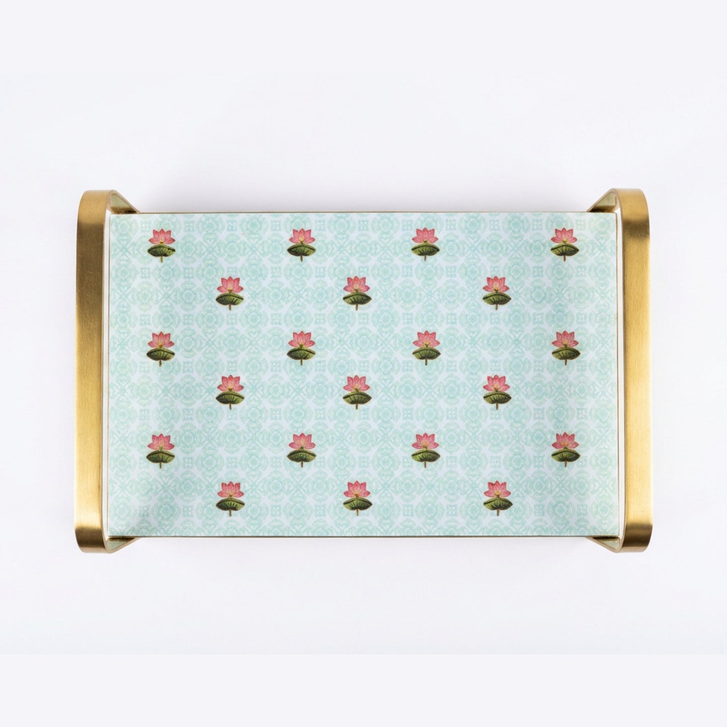 Modern Khatiya Tray Platter - The Lotus Buti