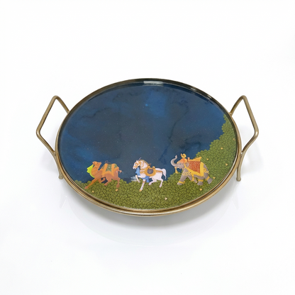 Round Platter - Blue Royalty