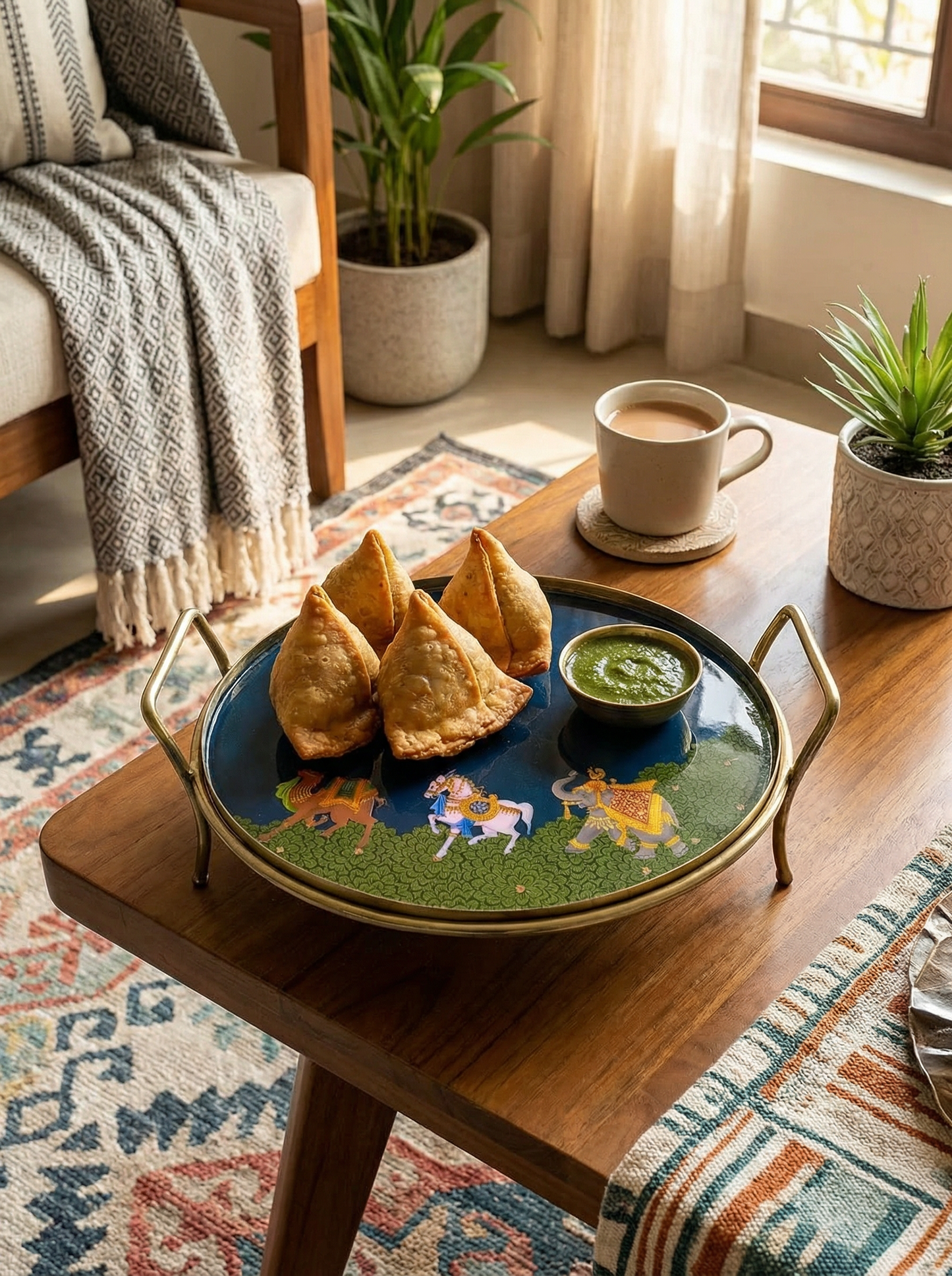 Round Platter - Blue Royalty