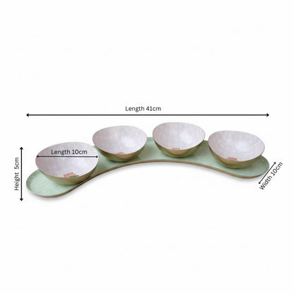 Half-Moon Platter Set - The Lotus Buti