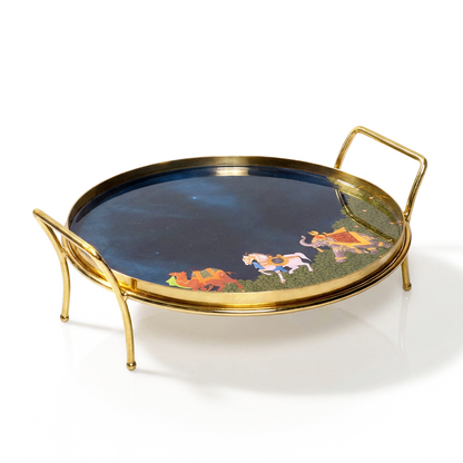 Round Platter - Blue Royalty
