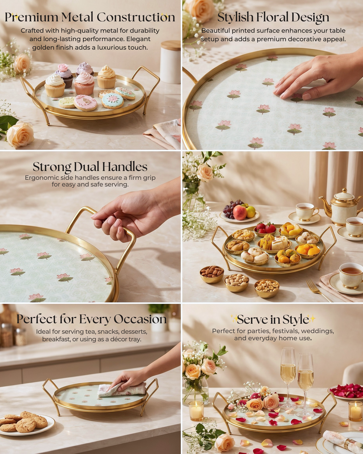 Round Platter - The Lotus Buti