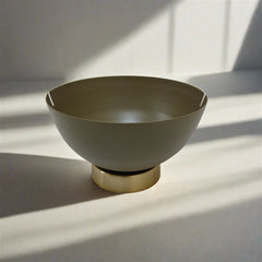 Samaa India Elegant Metal Bowl for Fruits