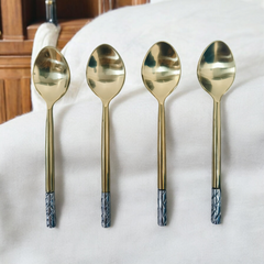 Samaa India Luxury Dessert Spoons - Set Of 4 Elegant Spoons