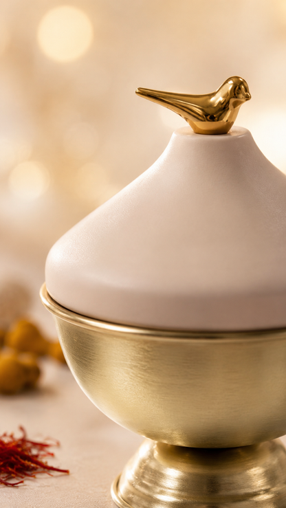 Bird Dome Jar — Decorative Storage Jar