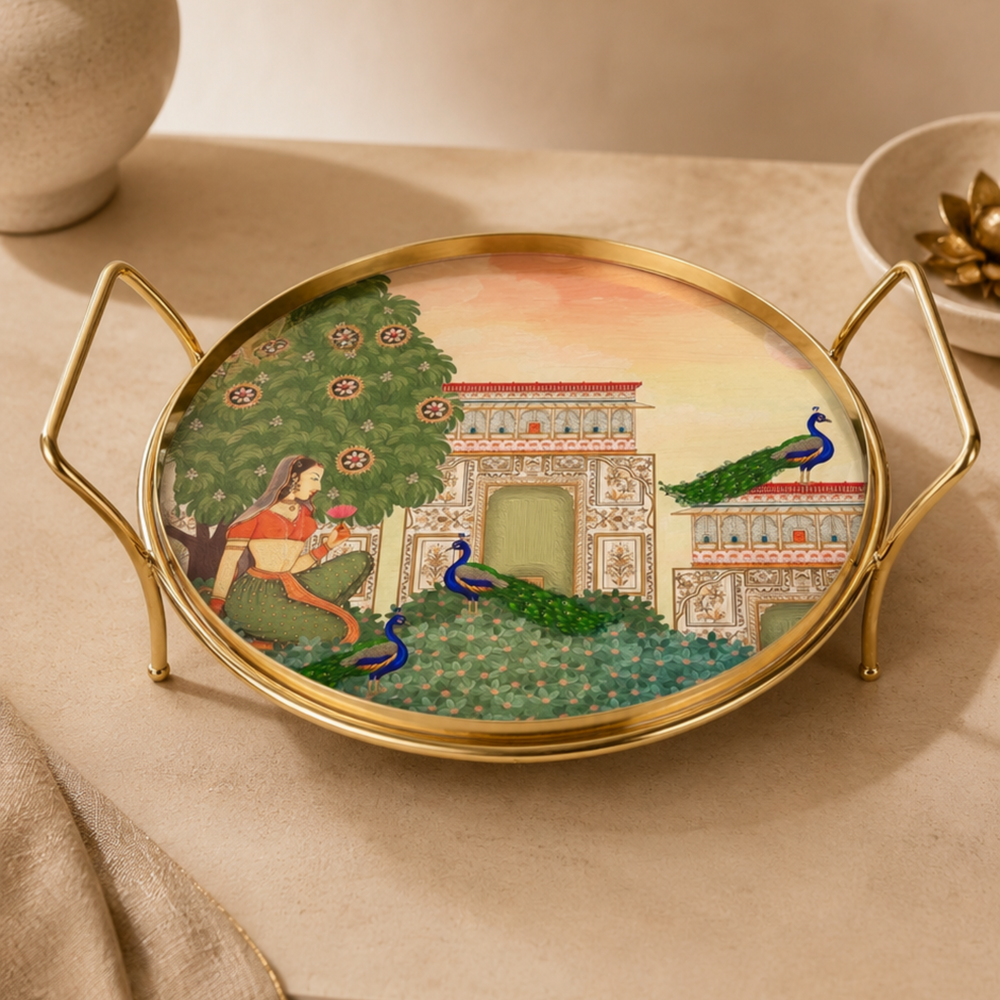 Luxury Snack And Dessert Stand Platter - Bagh-e-RangeenBy Samaa India