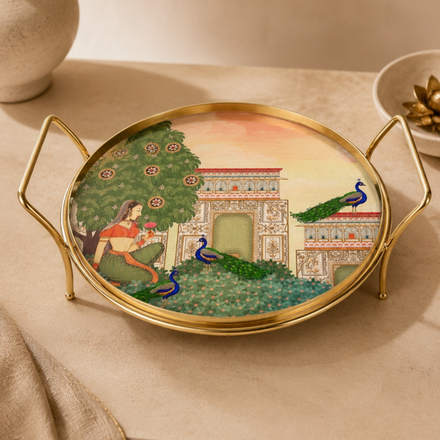 Luxury Snack And Dessert Stand Platter - Bagh-e-RangeenBy Samaa India