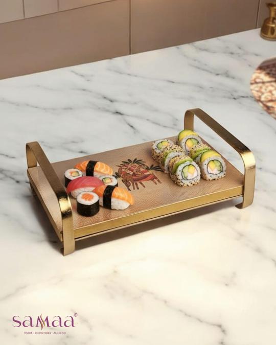 Modern Khatiya Tray Platter - The Deer Story