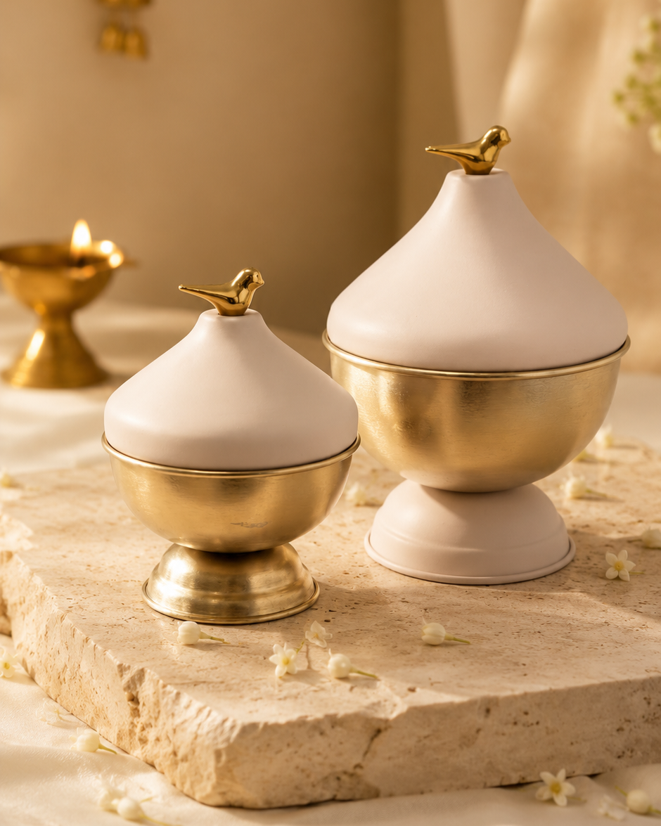 Bird Dome Jar — Decorative Storage Jar