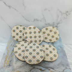 Samaa India Luxury Oval Coasters Set Of 6 - The Motif Odyessey